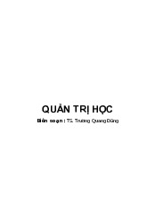 Giáo trình Môn Quản trị học | Đại học Thủ đô Hà Nội