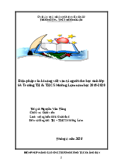 Biện pháp rèn kĩ năng viết văn tả người cho học sinh lớp 5