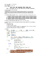 Báo cáo thực hành Tin sinh học | Tin sinh học | Trường Đại học Khoa học Tự nhiên, Đại học Quốc gia Hà Nội