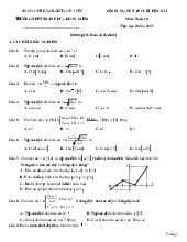 Ôn tập cuối kì 1 Toán 10 năm 2024 – 2025 trường THPT Trần Phú – Hà Nội