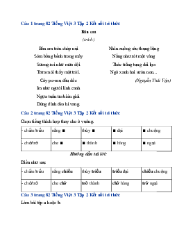 Giải SGK Tiếng Việt 3 trang 82 Bài 17: Đất nước là gì? - Viết | Kết nối tri thức