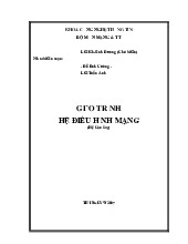 Tài liệu Giới thiệu Hệ điều hành Mạng Windows 2000 Server môn Mạng máy tính | Trường Đại Học Thái Nguyên