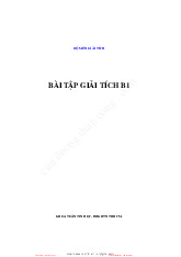 Bài tập Giải tích B1 - Vi tích phân 1 | Trường Đại học Khoa học Tự nhiên, Đại học Quốc gia Thành phố Hồ Chí Minh