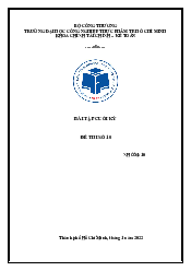 Phương pháp nghiên cứu khoa học trong tài chính kế toán - Tài chính ngân hàng | Đại học Công nghiệp Thực phẩm Thành phố HCM