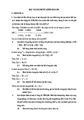 Bài tập Môn Kinh tế kinh doanh | Đại học Ngoại Thương