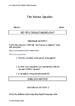 The native speaker