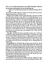 Đề cương ôn tập Môn Tư tưởng Hồ Chí Minh | Đại học Bách Khoa Hà Nội