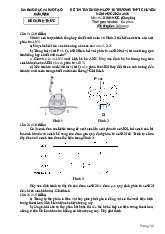 Đề thi tuyển sinh lớp 10 Trường THPT chuyên năm học 2024-2025 môn Sinh học
