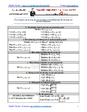 Tổng hợp công thức giải nhanh Oxyz - Tài liệu tổng hợp