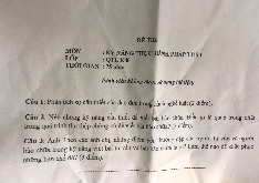 Đề thi cuối kỳ học phần Kỹ năng thực hành pháp luật năm 2024 - 2025 | Đại học Luật Thành phố Hồ Chí Minh