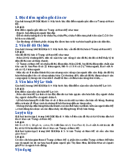 Giải SGK Địa lí 7 bài 18: Đặc điểm dân cư, xã hội Trung và Nam Mỹ - Cánh diều