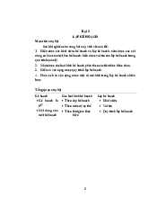 Bài 3 lập kế hoạch - môn Quản lý học | Đại học Kinh Tế Quốc Dân