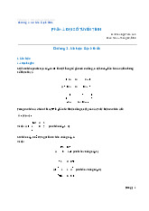 Lý thuyết chương 1: Ma trận và định thức | Môn đại số tuyến tính