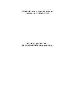 Đề thi (đề xuất) Olympic 10 tháng 3 lần thứ 3 môn Tiếng Anh năm 2019 môn Tiếng Anh 11 PTDTNT Tây Nguyên