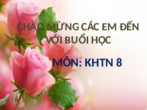 Giáo án điện tử Khoa học tự nhiên 8 Bài 20 Kết nối tri thức: Hiện tượng nhiễm điện do cọ xát