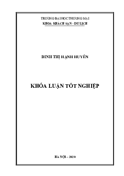 Giải pháp marketing thu hút khách tại nhà hàng JW-CAFE - Khách sạn Marriott Hà Nội