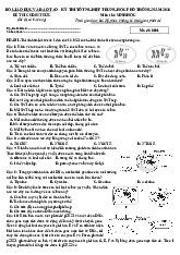 Đề thi TNTHPTQG năm 2026 môn sinh học