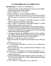 Đề cương môn Luật hiến pháp - Trường Đại học lao động -  xã hội