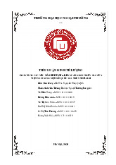 Tiểu luận môn Kinh tế lượng |  Đại học Ngoại Thương