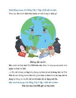 Giải SGK Tiếng Việt 3 trang 118, 119 Bài 27: Thư của ông Trái Đất gửi các bạn nhỏ - Đọc | Kết nối tri thức