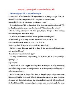 Soạn bài Trình bày ý kiến về một vấn đề | Ngữ Văn 6 Cánh Diều tập 1