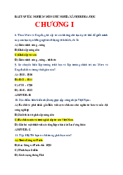 Bài tập trắc nghiệm môn Chủ nghĩa xã hội khoa học | Đại Học Hà Nội