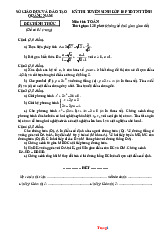 Đề Tuyển Sinh Lớp 10 Môn Toán PTDTNT Tỉnh Quảng Nam 2025-2026 Có Đáp Án