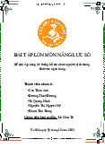 Bài tập lớn: Áp dụng hệ thống hỗ trợ đưa ra quyết định trong lĩnh vực ngân hàng môn Năng lực số ứng dụng | Học viện Ngân hàng