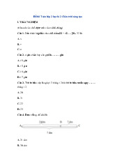 Đề thi cuối học kỳ 2 môn Toán lớp 2 năm học 2024 - 2025 - Đề số 2 | Bộ sách Chân trời sáng tạo