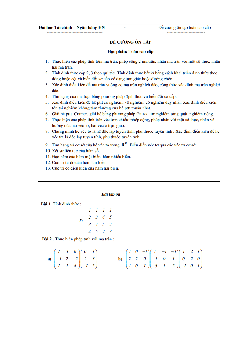 Đề cương ôn tập Toán cao cấp
