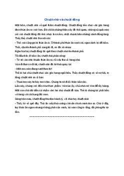 Kể chuyện Chuột nhà và chuột đồng | Tiếng việt 1 Kết nối tri thức
