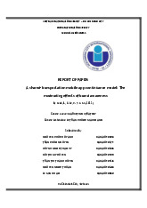 A shared-transportation mobile app continuance model: The moderating effects of brand awareness |  Bài tiểu luận học phần Marketing strategy | Trường Đại học Quốc tế, Đại học Quốc gia Thành phố Hồ Chí Minh