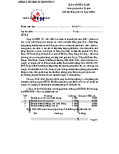 Bài tập thực hành tự luận môn Hệ thống Thông tin trong Kế toán| Trường Đại học Công nghiệp Thành phố Hồ Chí Minh