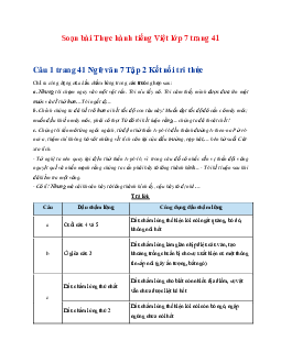 Soạn bài Thực hành tiếng Việt trang 41 | Ngữ văn 7 Tập 2 Kết nối tri thức