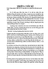 Tài liệu ôn tập môn Triết học cuối kỳ | Đại học Nội Vụ Hà Nội