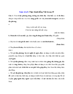 Soạn bài: Thực hành tiếng Việt trang 19 Ngữ Văn 8 | Cánh diều