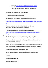 Bài tập ôn tập ngữ pháp - Thì quá khứ đơn môn English | Trường Đại học Thủy Lợi