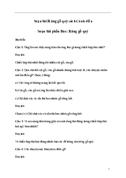 Soạn bài Rừng gỗ quý (trang 45) | Tiếng Việt lớp 3 Cánh diều