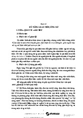 Lý thuyết môn kỹ năng giao tiếp và thuyết trình | trường Đại học Huế