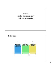 Bài 6 Phân tích hồi quy  và tương quan môn Thống kê trong kinh tế và kinh doanh | Trường Đại học Kinh Tế Quốc Dân