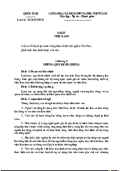 Luật việc làm - Pháp luật đại cương | Trường Đại học Văn hóa Hà Nội