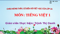 Giáo án điện tử Tiếng Việt 1 Tập 1 Bài 69 Kết nối tri thức: Ươi, ươu