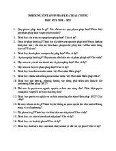 Nội dung ôn tập Pháp luật đại cương | Đại học Kinh tế kỹ thuật công nghiệp