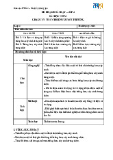 Kế hoạch bài dạy lớp 4 - Bài học STEM: Chậu cây thân thiện với môi trường