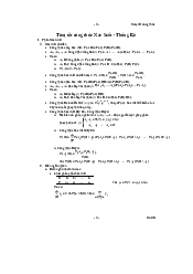 Tóm tắt công thức môn xác suất thống kê| Đại học Kinh tế Quốc Dân