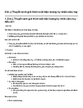 Dàn ý Thuyết minh giải thích một hiện tượng tự nhiên siêu hay | Ngữ văn 8