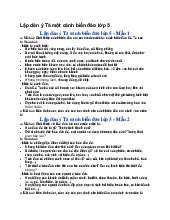 Lập dàn ý Tả một cảnh biển đảo lớp 5