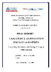 CRM System Case Study for Dallas Pastries | Báo cáo Sales Management