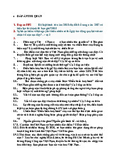 Đáp án Thi về Chiến lược và Bảo vệ Tổ quốc | Môn Giáo dục quốc phòng an ninh - Đại học Sư phạm Hà Nội 2