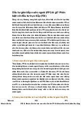 Đầu tư gián tiếp nước ngoài (FPI) là gì? Phân biệt với đầu tư trực tiếp (FDI)